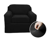 Maytex Pixel Ultra Soft Stretch Loveseat Couch Furniture Slipcover, Black. Fixed Price $30.49.