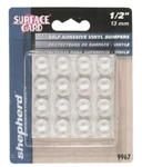 Shepherd Hardware 9967 Surface Gard Vinyl Bumper Pads 1/2 Round 16 Count, Clear. Fixed Price $6.99.