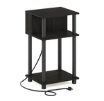 Furinno Just 3-TIER Turn-n-tube Open Storage End Table, Espresso/black. Fixed Price $35.00.