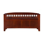 Linon Brandt Rubberwood Split Seat Slatted Back Storage Bench Walnut Brown. Fixed Price $187.34.