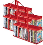 Stock Your Home Storage Bags (set Of 4) Media Organizer For Dvds, Cds,. Fixed Price $34.89.