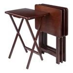 Winsome Alex Rectangle Transitional Solid Wood Tv Table Walnut (set Of 4). Fixed Price $114.50.