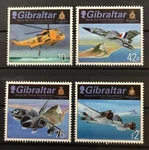 Gibraltar #1329-1332. Royal Air Force Squadrons. Mnh. Fixed Price $5.35.
