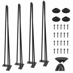Hairpin Counter Bar Height Table Legs 34 Inch Tall Set Of Pack Metal Furniture. Fixed Price $81.87.