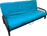 Queen Turquoise Leather Vinyl Futon Mattress Covers, Bed Slipcovers X60 80. Fixed Price $89.00.