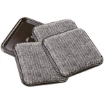 Softtouch 1 3/4" Square Carpeted Bottom Furniture Caster Cups, Protect Hardwood. Fixed Price $11.79.