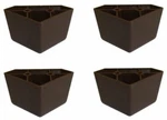 4 Universal Dark Brown Triangle Legs Feet Plastic Furniture Sofa Couch Chair. Fixed Price $5.50.