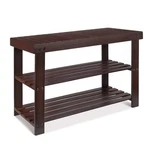 Roundhill Furniture Pina Quality Solid Wood Shoe Bench, Cherry Finish. Fixed Price $82.75.