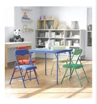 Flash Furniture Mindy Kids 5-PIECE Set Folding Square Table And Chairs. Fixed Price $78.00.