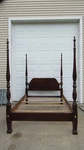 Thomasville Cherry Poster Bed Rice Queen Size Carved. Fixed Price $1450.00.