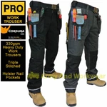 Triple Stitched Heavy Duty Tuff Canvas Pro Work Trouser Tool Pockets Pants Mens. Fixed Price $26.83.