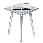 Weysat 3 Pcs Mirrored End With Glass Coaster Modern Silver Accent Table.... Fixed Price $89.94.