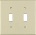 Leviton 86009-000 2-GANG Toggle Wall Plate 4-1/2 H X 4-9/16 In. (pack Of 25). Fixed Price $26.70.