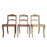 Vintage Mahogany Hand Carved Chairs - Distressed Wood, Project Restoration. Fixed Price $155.00.