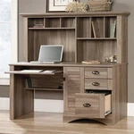 Sauder Harbor View Engineered Wood Computer Desk With Hutch Salt Oak. Fixed Price $639.99.
