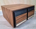 Vintage Faux Wood Grain 2 Drawer 40 Cd Disc Storage Rack Holder Case Rare 1980S. Fixed Price $34.99.