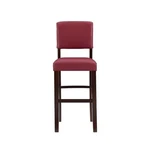 Linon Monaco 30" Wood & Faux Leather Bar Stool Red/dark Espresso. Fixed Price $94.35.