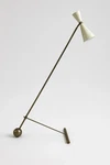 Mid Century Modern Stilnovo Style Brass Floor Lamp With Counterbalance Ball Base. Fixed Price $399.00.