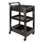 Winsome Jeston Entertainment Modern Solid Wood Bar Cart Espresso. Fixed Price $177.94.