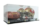 Saf-t-gard Deluxe Acrylic Fs Football & Helmet Display Case W/ Mirror Back AD53. Fixed Price $76.95.