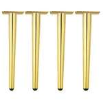 Pack 14 Inch Golden Steel Round Tapered Modern Sofa Furniture Table Legs. Fixed Price $45.36.
