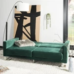 Safavieh Tribeca Foldable Sofa Bed Emerald / Steel. Fixed Price $537.07.