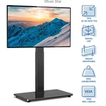 Universal Floor Stand With Swivel Mount& Shelves For 32-65". Fixed Price $79.99.