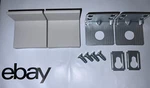 2X Ikea Wall Mount 115753 115754 103693 W/screw Pieces Total Light Gray Cover. Fixed Price $14.88.