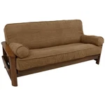 Blazing Needles Solid Microsuede Double Corded 8IN 9IN Futon Cover Set. Fixed Price $84.40.