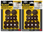 Scotch Felt Pads For Furniture Protection Assorted Sizes Brown 36 2 Pack. Fixed Price $16.91.