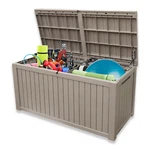 180 Gallon Deck Box Storage Outdoor Patio Chest Organizer Furniture Garden Bench. Fixed Price $148.00.