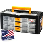 Craft Organizer With Drawers 15IN Modular Case Storage Tra. Fixed Price $36.60.