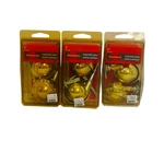 Faultless 2" Metal Ball Casters Brass Finish New Old Stock Asst Styles LOT/6. Fixed Price $36.00.