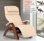Human Touch PC-610 Omni Motion Perfect Chair Recliner + Walnut Laptop Desk Table. Fixed Price $3898.00.