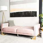 Safavieh Tribeca Foldable Sofa Bed Blush / Brass. Fixed Price $548.27.