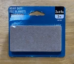 Everbilt Heavy Duty Felt Blankets 2" X 4" Self Adhesive Beige Sealed. Fixed Price $9.89.