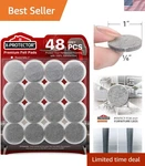 Complete Protection: 48 Soft Felt Pads For Furniture - Ideal Hardwood Floors. Fixed Price $17.09.