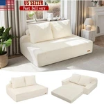 2-IN-1 Folding Sofa Bed Convertible Couch Removable Cover Comfy Floor Furniture. Fixed Price $257.11.