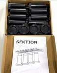 Set Of 4 Ikea Sektion Cabinet Adjustable Leg, Black 1/2" 102.655.18 Free Ship. Fixed Price $14.68.