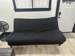 Mainstays 2240059WE Metal Arm Futon Sofa Bed - Black. Fixed Price $100.00.