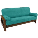 Blazing Needles Solid Microsuede Double Corded 8IN 9IN Futon Cover Set. Fixed Price $84.40.