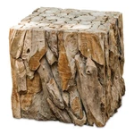 Uttermost 25592 Natural Teak Root Bunching Cube Table Seat Planter. Fixed Price $319.20.