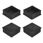 4-PACK Square Chair Leg Caps, 3" (75MM) Pvc Floor Protectors For Ch.... Fixed Price $22.33.