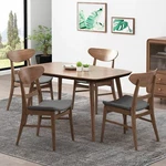 Isador Mid-century Elegant Curves Dining Chairs (set Of 4) Formal Gatherings. Fixed Price $329.55.