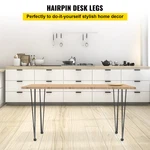 Vevor Hairpin Table Legs 24" Black Set Of Desk 880LBS Load Capacity (each. Fixed Price $35.06.