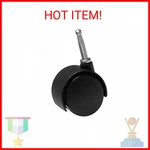 Richelieu F48425 In. Dual Wheel Caster With Wood Stem, Black. Fixed Price $17.43.