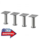 Set Of - Ikea Capita (legs Only) Stainless Steel 1/2" ADJUSTABLE(602.635.74). Fixed Price $15.00.