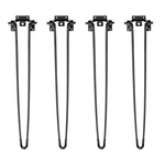 4 Pcs 28" Solid Iron Bar Folding Metal Table Desk Hairpin Legs With Screw Sturdy. Fixed Price $57.48.