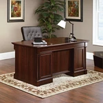 Sauder Palladia 65 1/4" Wide Select Cherry Executive Desk. Fixed Price $850.84.