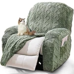 Jokivtou Recliner Chair Covers 4-PIECES Reclining 1 Seater, Green. Fixed Price $63.48.